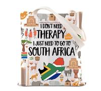 BAUNA South Africa Trip Tote Bag South Africa Vacation Gift South Africa Souvenir Gift South Africa Wild Animal Gift For Traveler (South Africa Tote)