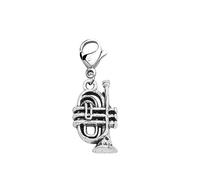 BAUNA Trumpet Jewelry for Women Bracelet Music Instruments Jazz Music Gifts for Musician Trumpet Player, S, Stainless Steel, unknows