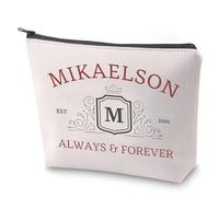 BAUNA Vampires Cosmetic Bag Mikaelson Always and Forever Makeup Bag with Zipper TVD Fans Gift Mystic Falls Survival Kit (Mikaelson)