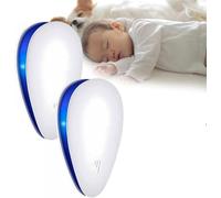 BAUNBRHY 2PCS Repellix - Repellix Plug in, Repellix Device, Cat Dog Repeller, Gentle & Safe, Easy,Upgraded Ultrasonic Pets Control Repeller, 2025 Upgrade with Night Light for Living Room, Bedroom