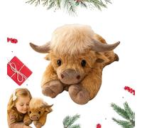 BAUNBRHY Highland Cow Stuffed Animal, Weighted Highlands Cow Plush, Cows Stuffed Animals Teddys For Stress Relief, For Kids, Boys, Girls & Adults (55cm)