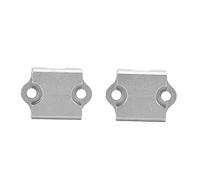 BauphryX 2PCS RC Car Rear Holder for Rear Shock Support Rod, Aluminum Alloy Upgrade Accessories Compatible with VRX RH1043 RH1045 1/10 Scale Remote Control Cars (10991S silver)
