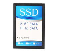 BauphryX 4x Small Memory Card to SATA Adapter, SATA SSD Converter for Industrial PCs, Embedded Linux/WINCE Systems, 128GB Max Capacity with Enclosure and Screw Kit