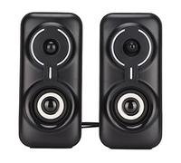 BauphryX RGB LED Wired Computer Speaker with Subwoofer, Stereo Gaming Desktop Speaker System, USB Powered 3.5mm Audio Input with Headphone Jack for PC Laptop TV