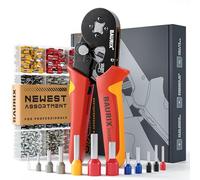 BAURIX® Crimping Pliers Set with 1800 Wire End Ferrules Set, Self-Adjusting Wire End Ferrules for 0.25-10 mm², 8-18 mm, Crimping Pliers, Crimping Pliers, Crimping Pliers, Crimping Pliers