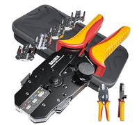 BAURIX® Crimping Tool Kit 6 Interchangeable Jaws - All-in-One | Model HEKTOR PRO. Quick-change ratchet for cable lugs, spade terminals, ferrules, heat shrink & more. Pro & DIY.