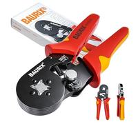 BAURIX® Ferrule Crimping Tool [AWG 23-7] - Ergonomic Handle Wire Crimping Tool for Wire End Ferrules - Ideal for Electricians and DIY Enthusiasts - Crimper Tool - Electrician Tools