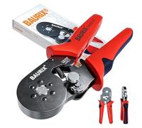 BAURIX® Ferrule Crimping Tool - Hexagonal 0.25-6 mm² | Model THESEUS. Ergonomic self-adjusting six-sided crimper for wire end sleeves. For electricians & keen DIY.