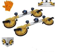 BAUSATZ 2 PCS 6 inch Seamless Seam Setter with Vacuum Suction Cups,90°-270°Joining and Leveling,granite seam setter,Max. 440LB of pulling force,Stone Marble Tile Seam Setter Tools