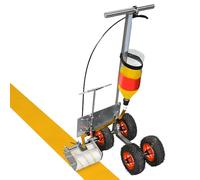 BAUSATZ Line Marker Machine, Field Concrete Paint Line Marking Machine, Lane Marking Applicator with Circle Tool, Line Width 5/10/15cm,Marking Works with Road or Grass Marking Paint (SJKTQQ01)