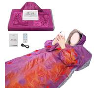 BAUSATZ Portable Sauna Blanket Home Sauna Tent Infrared Blanket Portable Infrared Sauna Red Light Sauna Home Sauna Pod Infrared Home Sauna Room Infrared Sauna Blanket 180 * 80cm (Purple) UK Plug