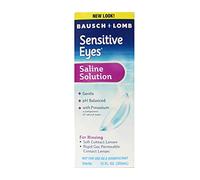 Bausch & Lomb B&L Sens Saline Plus 12 Size 12Z Gentle Sensitive Eyes Plus, Saline Contact Lens Solution Pack Of 2