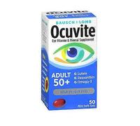 Bausch & Lomb Bausch + Lomb Ocuvite Adult 50+ Mini Soft Gels, 50 Caps (Pack of 1)
