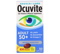 Bausch & Lomb, Ocuvite, Adult 50 +, Eye Vitamin & Mineral Supplement, 50 Soft Gels