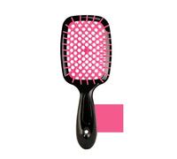 Bautero Brush Detangling Hair Brush - Anti-Static 106 Flexible Bristles, Painless Knot Removal, Reduces Breakage & Styling Time by 30%, Ergonomic Handle, Wet & Dry Use for All Hair Types (Rose red)