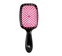 Bautero Brush Detangling Hair Brush, Anti-Static 106 Flexible Bristles, Reduces Breakage & Knots for Women Men, Vented Paddle Design for Faster Drying, Wet & Dry Use for All Hair Types (Red)