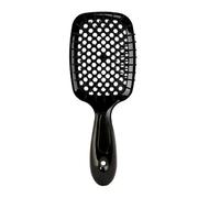 Bautero Brush Detangling Hair Brush, Anti-Static 106 Flexible Bristles, Reduces Breakage & Knots for Women Men, Vented Paddle Design for Faster Drying, Wet & Dry Use for All Hair Types (Black)