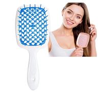 Bautero Detangling Brush - Anti-Static Massage Paddle Brush for Wet & Dry Use, Hollow Grid Combing, Dry Grid Comb