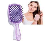 Bautero Detangling Brush - Anti-Static Massage Paddle Brush, Wet & Dry Use, Hollow Grid Combing for All Hair Types