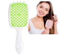 Bautero Detangling Brush - Anti-Static Paddle Brush, Wet/Dry Use, Hollow Grid Combing for All Hair Types