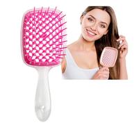 Bautero Detangling Brush - Anti-Static & Wet/Dry Hair Brush, Massage Paddle, Hollow Grid Combing, Dry Grid Comb (V)