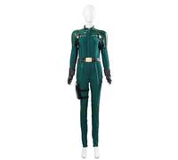 Bauxhie Women's Yelena Belova Cosplay Costume Natasha Widow Jumpsuit Belt Gloves Full Set for Halloween (Green, M)