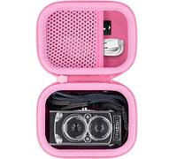 Baval Camera Case for CHUZHAO Vintage Mini Digital Camera,Compatible with Portable TLR Style Retro Compact Small Pocket Autofocus Camera(Pink Case)