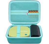 Baval Hard Case for DYMO LetraTag 200B Bluetooth Compact Label Maker | Shockproof, Impact-resistant, Durable EVA and Nylon, Protective Storage Box, Velcro board, Custom space size, Daydream Blue