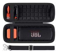 Baval Hard Portable Case Compatible With JBL Flip 7/Flip 6 Portable Wireless Bluetooth Waterproof Speaker(Black Case)