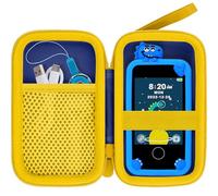 Baval Kids Smart Phone Case Compatible with Luoba/Luyiilo/KOKODI/WEOLULI/DIGIGOOD/Joozfee/Luyiilo Kids Smart Phone Toys,Case for Mini Smart Phone Toys with 2.8" Touchscreen (Blue Case,Yellow Zipper)