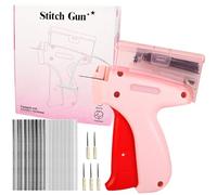 Bavane Quick Clothing Fixer, Mini Stitch Gun for Clothes, Portable Quick Stitch Sewing Gun Stitch Garment Tag with 5 Needles,1000 Black & 1000 White 5mm Micro Fasteners