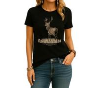 Bavaria | Beer | Mountain | Oktoberfest | Munich | Revieraufsicht | Lederhosn | Deer Deer Traditional Costume Shirt Costume Women's T-Shirt, 6. Oktoberfest (Black), L