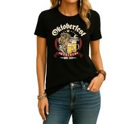 Bavaria | Beer | Mountain | Oktoberfest | Munich | Revieraufsicht | Lederhosn | Deer Deer Traditional Costume Shirt Costume Women's T-Shirt, 7. Oktoberfest (Black), 3XL