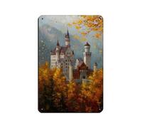 Bavaria Castle Digital Tin Sign Vintage Metal Pub Club Cafe Bar Home Wall Art Decoration Poster Retro 8x12inch(20x30cm)
