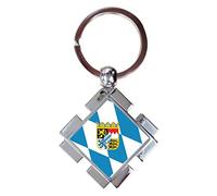 Bavaria Crest Germany Luxury Jigsaw Shaped Metal Keyring And Gift Box