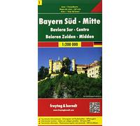 Bavaria South and Middle: Toeristische wegenkaart 1:200 000