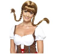 Smiffy's 45228 Bavarian Babe Plaited Wig (one Size) - wig bavarian fancy dress oktoberfest babe ladies plaited girl smiffys