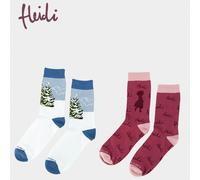 Bavarian Caps 2-Pack Sock Box Heidi Casual Socks Sports Socks Embroidery Novelty