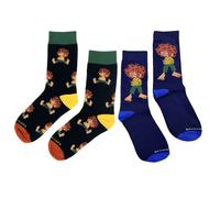 Bavarian Caps - 2-Pack Sock Box "Pumuckl", V2 Unisex Casual Socks Embroidery New