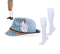 Bavarian Hat,Non Woven Comfortable Holiday - Fun Hats Fedoras for Men | for Adults Teen Celebration Party Parade Dance Performance Cosplay Stage Festival