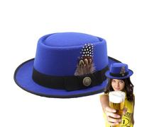 Bavarian Hats for Men Oktoberfest Outfits Hat, German Bavarian Oktoberfest Costume | Oktoberfest Outfits for Women with Feathers Versatile Emblems for Oktoberfest