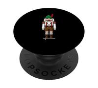 Bavarian Lederhosen Nutcracker German Xmas PopSockets Adhesive PopGrip