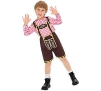 Bavarian Oktoberfest Costume Women German Traditional Oktoberfest Outfits Dirndl Dress Carnival Halloween Bar Waitress Cosplay Beer Maid Fancy Dress Maid Plaid Costume