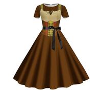 Bavarian Wench Costume Adult Ladies Oktoberfest Dress Adults Miss Traditional Beer Festival German Dirndl Halloween For Carnival Party