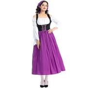 Bavarian Wench Costume Adult Ladies Oktoberfest Dress Beer Girl Women Outfit Up Costumes Women'S German Dirndl Traditional For