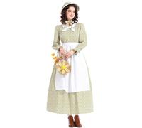 Bavarian Wench Costume Fancy Dress Beer Maid Outfit Plaid Traditional Oktoberfest Party German for Festivals