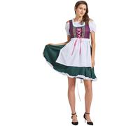 Bavarian Wench Costume Oktoberfest Beer Carnival Fancy Dress Costume Women Traditional Dirndl Dress Bavarian Fancy Dress Womens Sexy Halloween Costumes,Purple,S,U100K