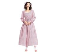 Bavarian Wench Costume Women's Dirndl Dress Beer Maid Outfit with Attached Apron Fancy Adults Oktobermiss for Carnival Oktoberfest Halloween Party