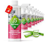 Baviette Deep-pore odour neutraliser against cat urine, ammonia, cat litter boxes, such as marking behaviour, odour killer against urine odours and vomit, furniture, car (concentrate 0.5 litres)