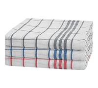 BAVIN 100% Egyptian Cotton Tea Towels Kitchen Cotton Absorbent Long Lasting Check Super dry Soft Professional Hotel Quality Catering Cloths Pack of 2, Assorted
